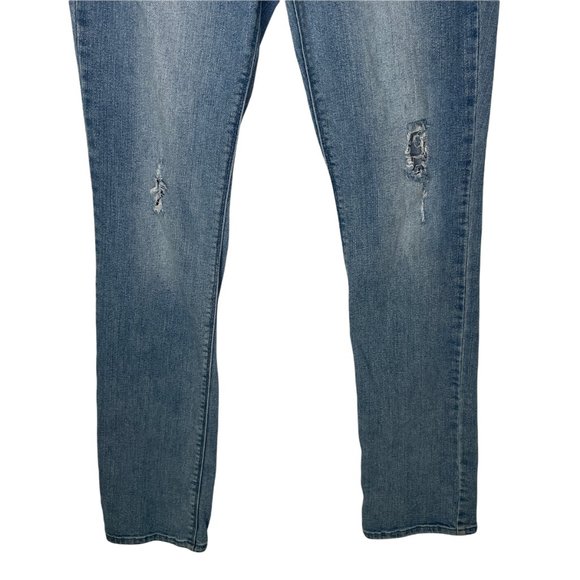 KARDASHIAN PREMIUM DENIM KIM CURVY STRAIGHT LEG RIPPED DISTRESSED JEANS SIZE 8 - Picture 6 of 11